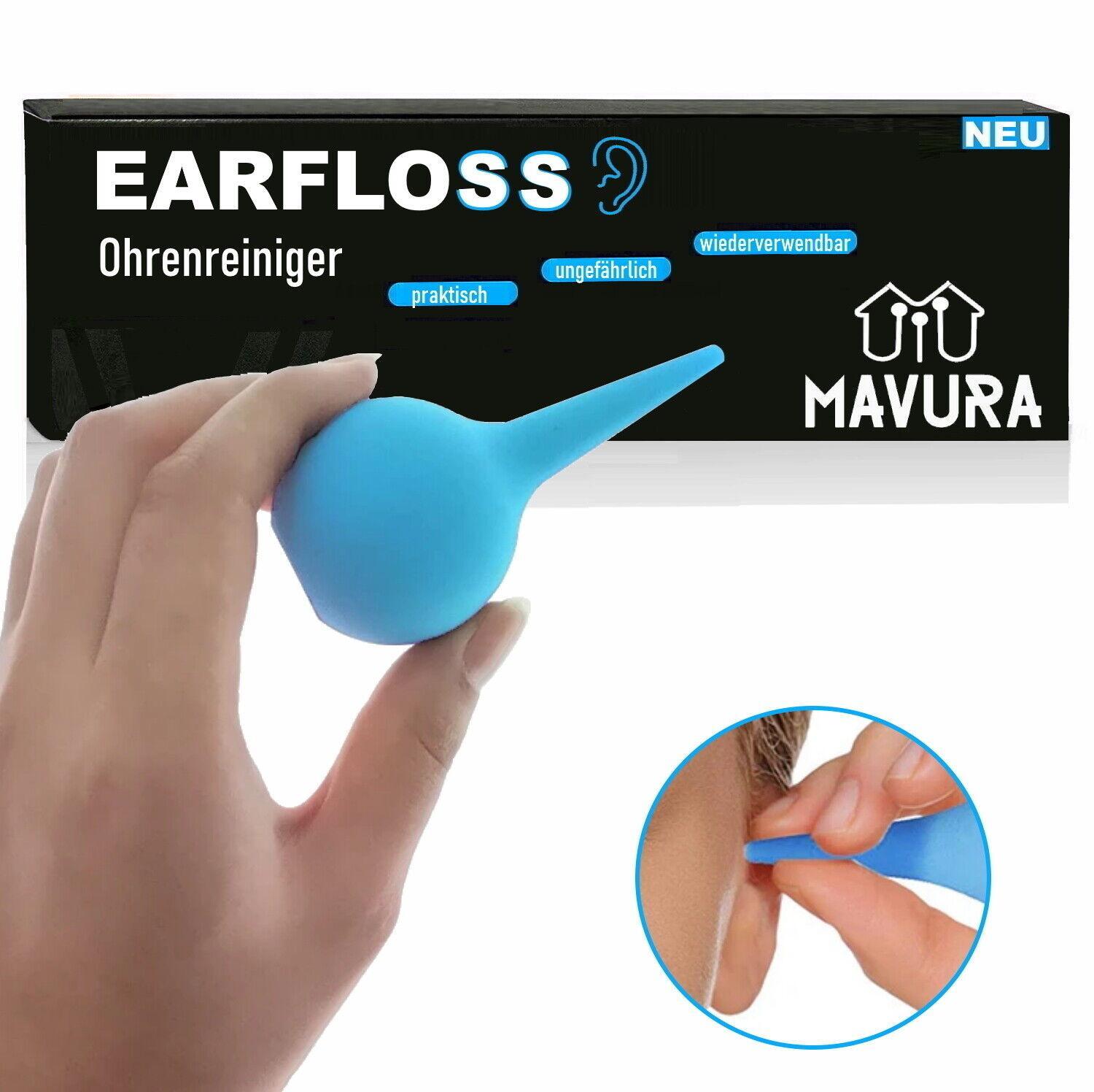 EARFLOSS Premium Ohrenreiniger Ohrendusche Ohrenspritze Ohrenschmalzentferner