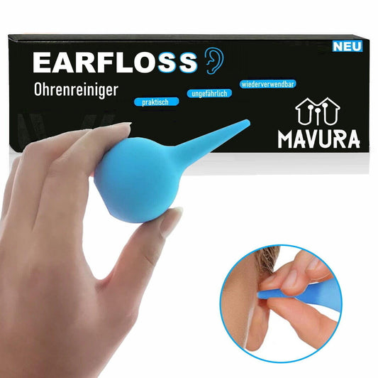 EARFLOSS Premium Ohrenreiniger Ohrendusche Ohrenspritze Ohrenschmalzentferner