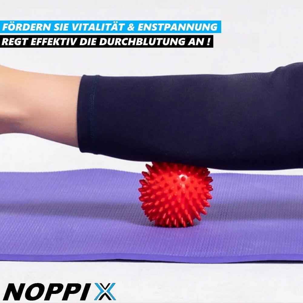 NOPPIX Massageball Igelball Massagebälle Noppenball Stachelkugel Massage [4Stk]