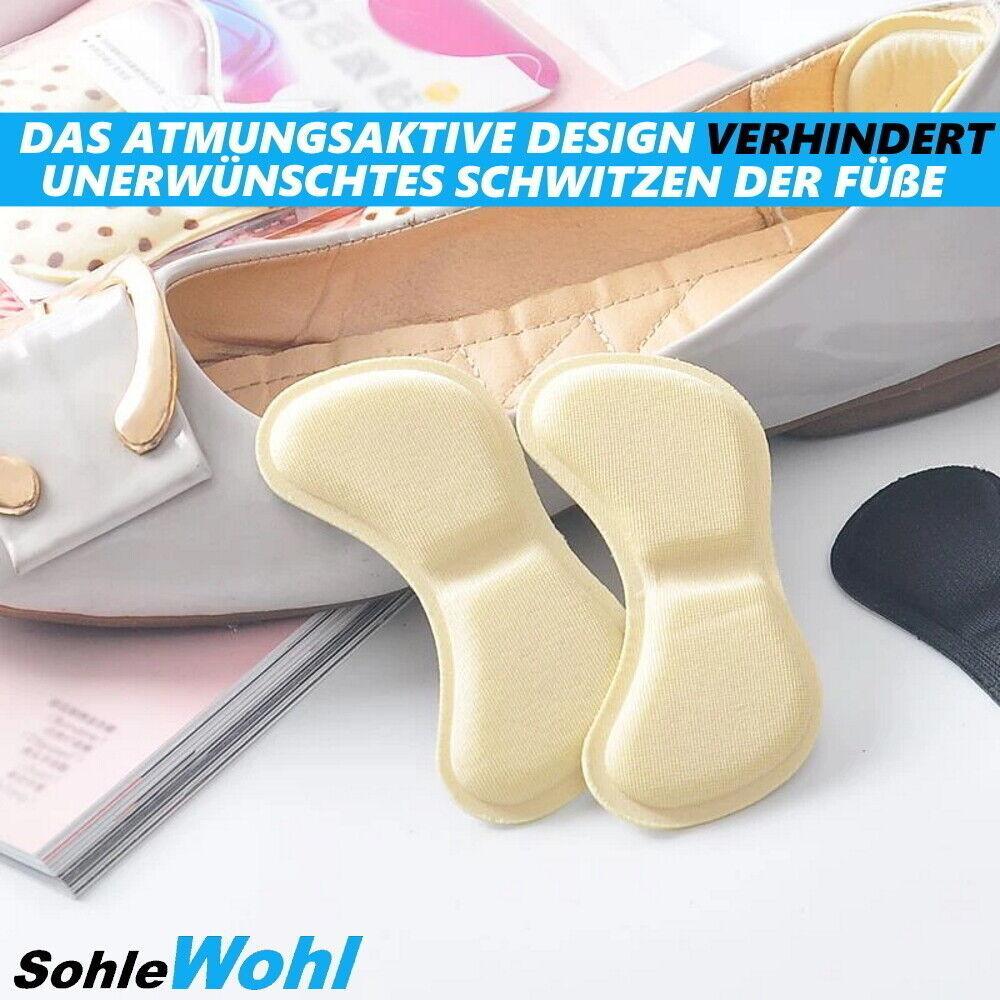SohleWohl Premium Fersenpolster Fersenkissen Fersenschutz Fersenhalter [6 Paare]