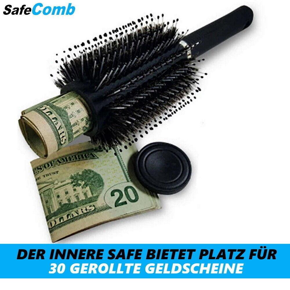 SAFECOMB Haarbürste Geldversteck Safe Tresor Geheimfach Geld Geheimversteck
