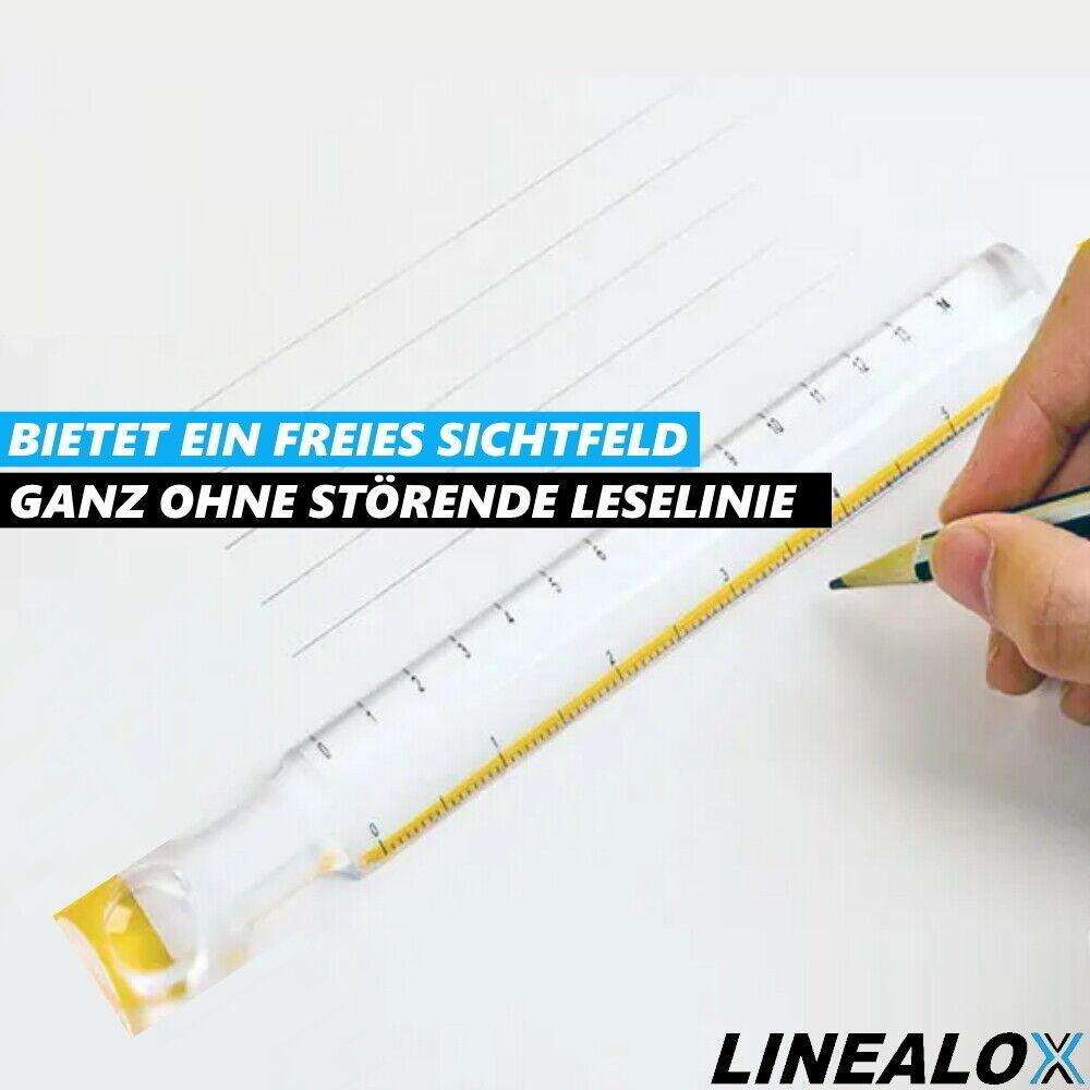 LINEALOX Leselineal Lesestab Lesehilfe Vergrößerungslineal Lupenlineal Lp-2+4x