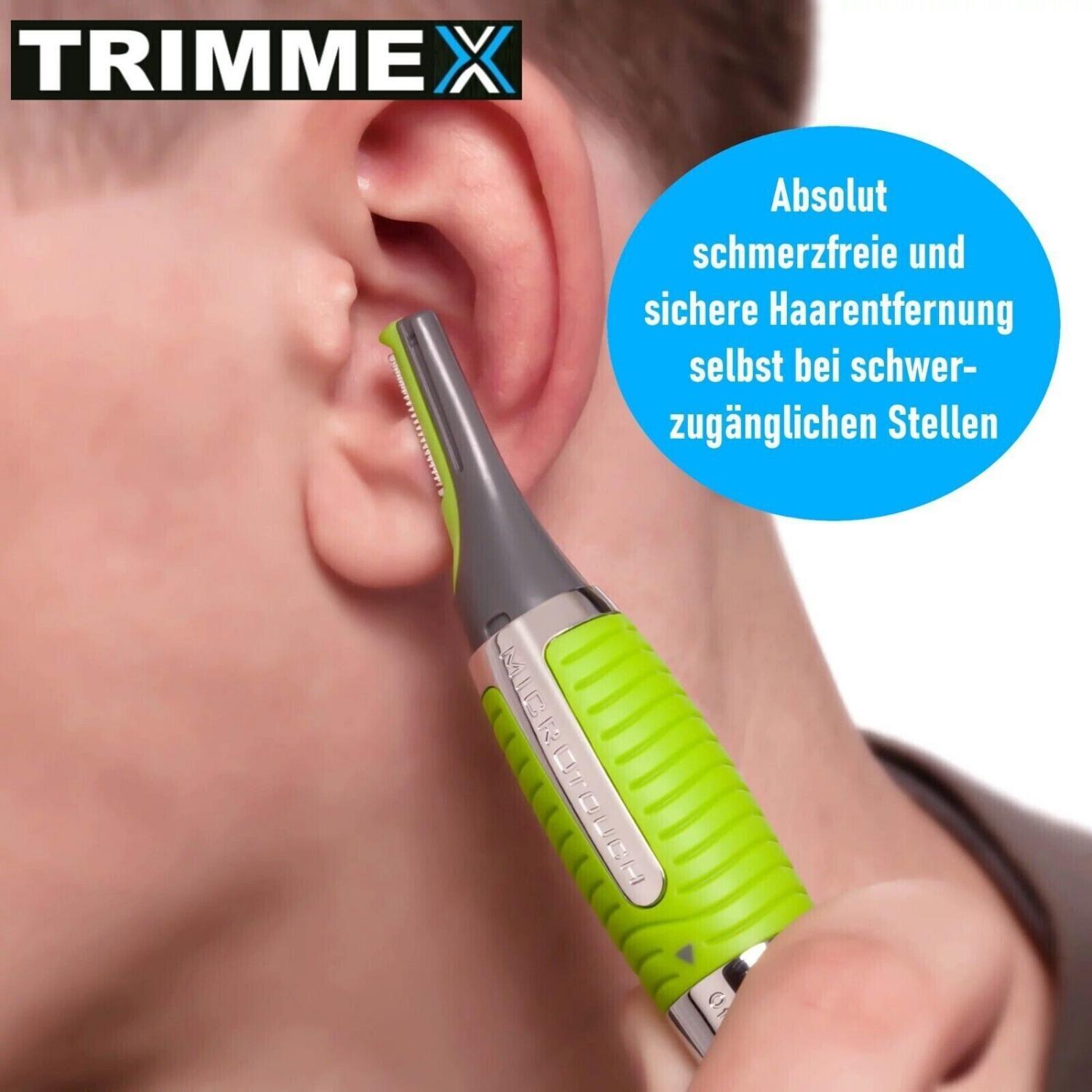 TRIMMEX Haartrimmer Nasenhaar Trimmer Augenbrauen Ohren Herren Rasierer