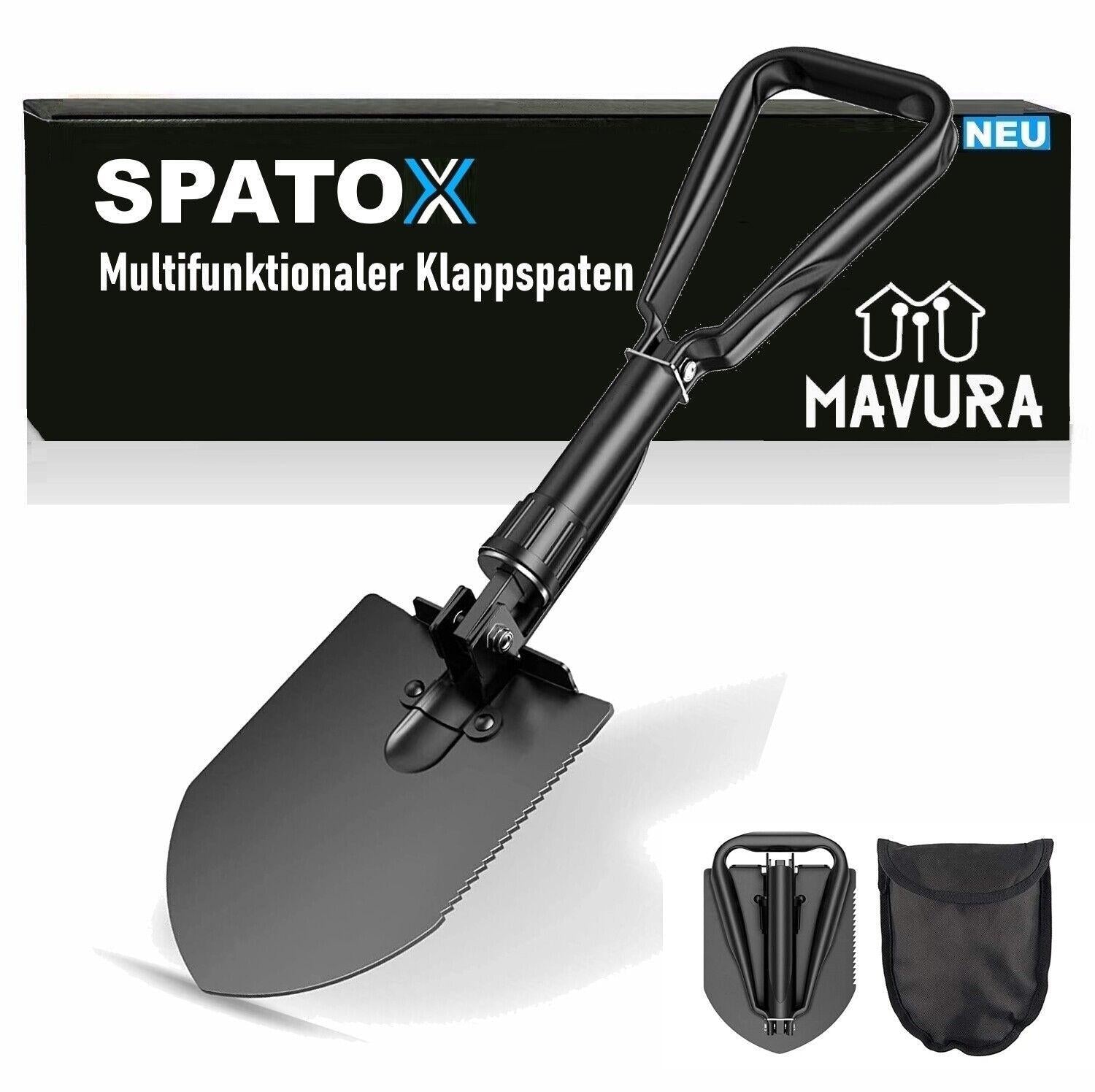 SPATOX Klappspaten Mini Klappschaufel Hacke Camping Schaufel Spaten Säge Outdoor