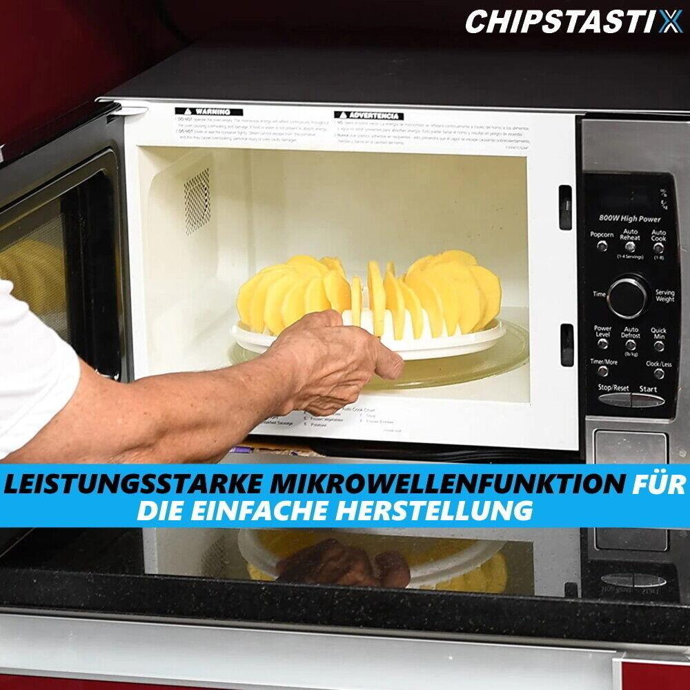 CHIPSTASTIX Kartoffelchips Maker Chips Röster DIY Form Chipsmaker für Mikrowelle