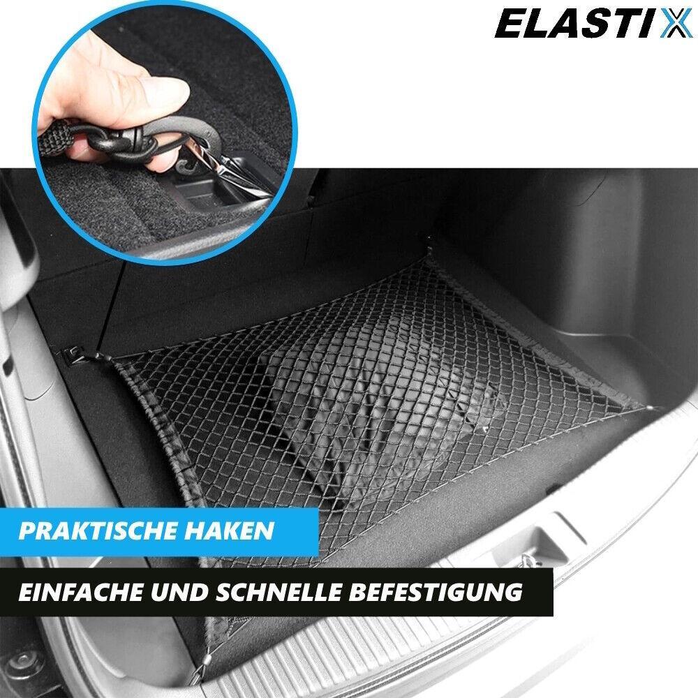 ELASTIX Kofferraumnetz Auto Gepäcknetz Trennetz Abdecknetz Transportnetz Ladung