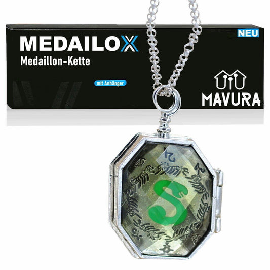MEDAILOX Schlangen Halskette Medaillon Schlangenkette Fanartikel Merchandise