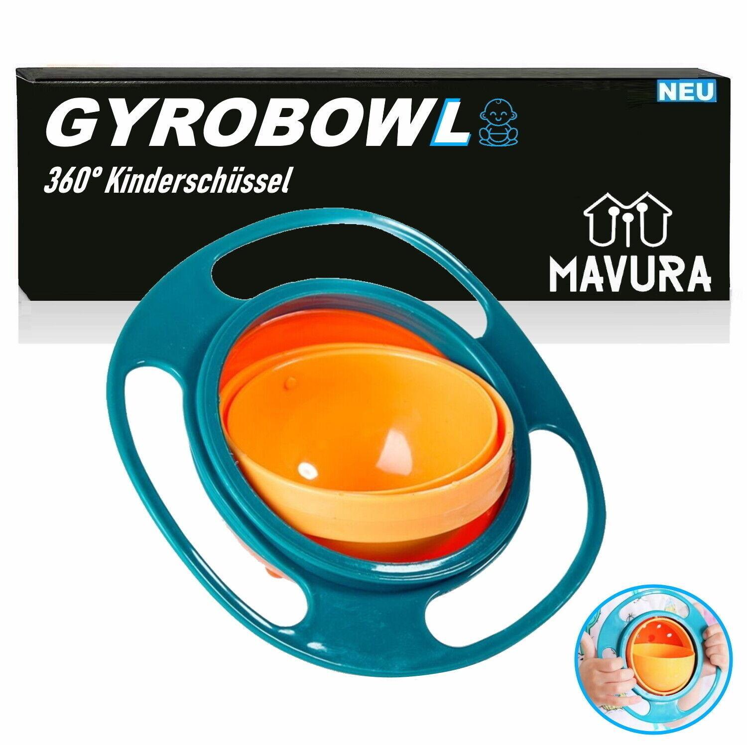 GYROBOWL Baby Schüssel Kinder Teller Schale Snackschüssel auslaufsicher