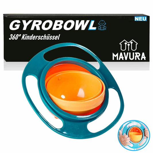 GYROBOWL Baby Schüssel Kinder Teller Schale Snackschüssel auslaufsicher