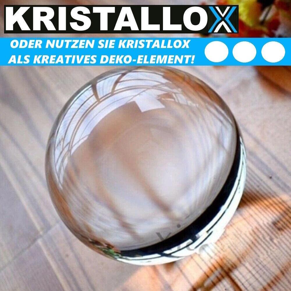 KRISTALLOX Kristallkugel Glaskugel Lensball Fotografie Deko Acryl Pouring 60mm