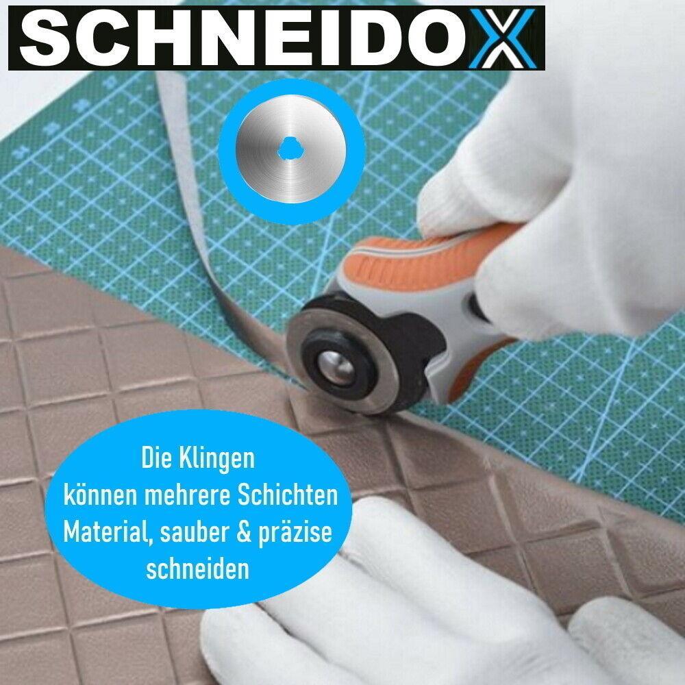 SCHNEIDOX 45mm Rollmesser Rollschneider Ersatzklingen Rundmesser Rundklingen 5St
