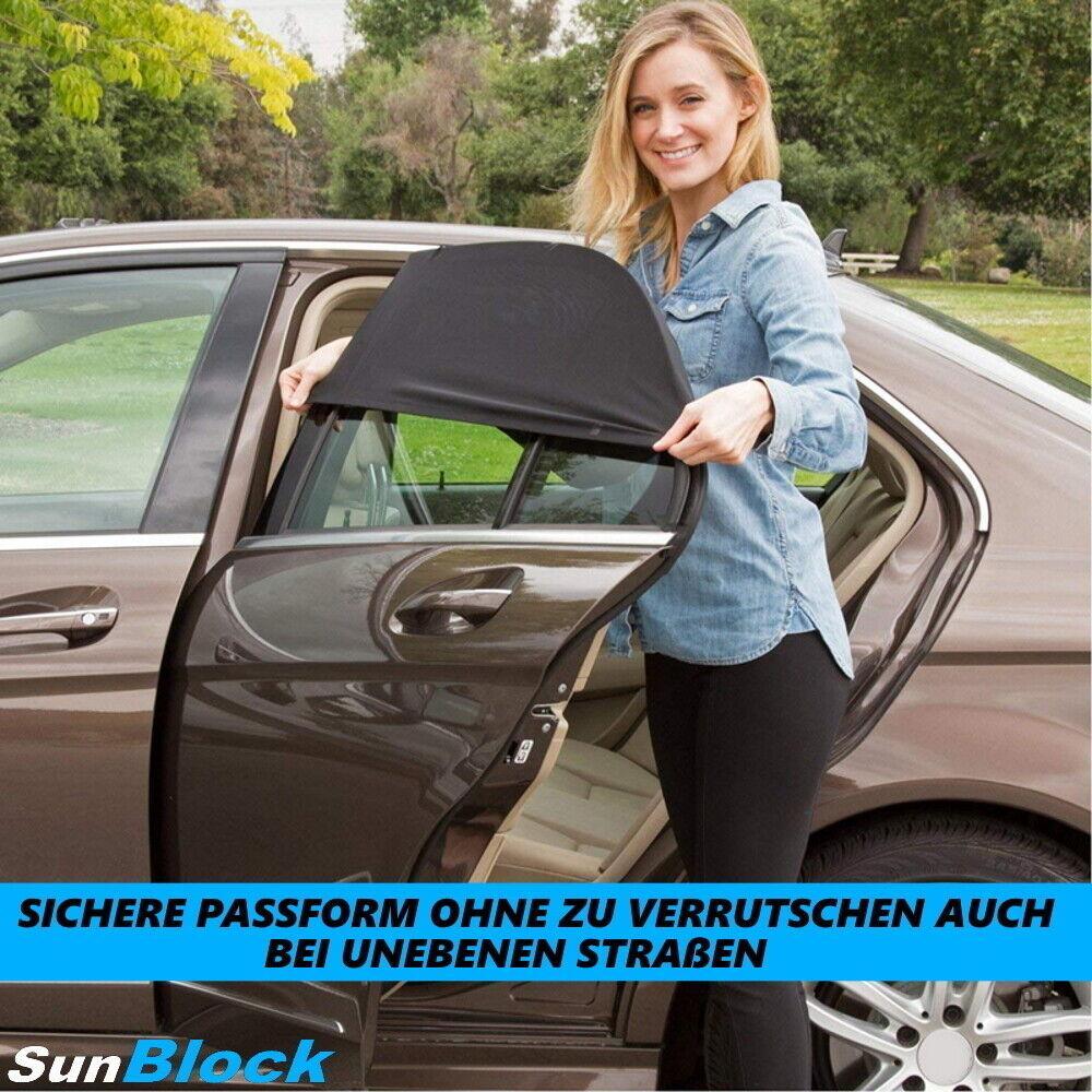 SunBlock Sonnenschutz Auto Sonnenblende Seitenscheiben UV Schutz Universal 2er