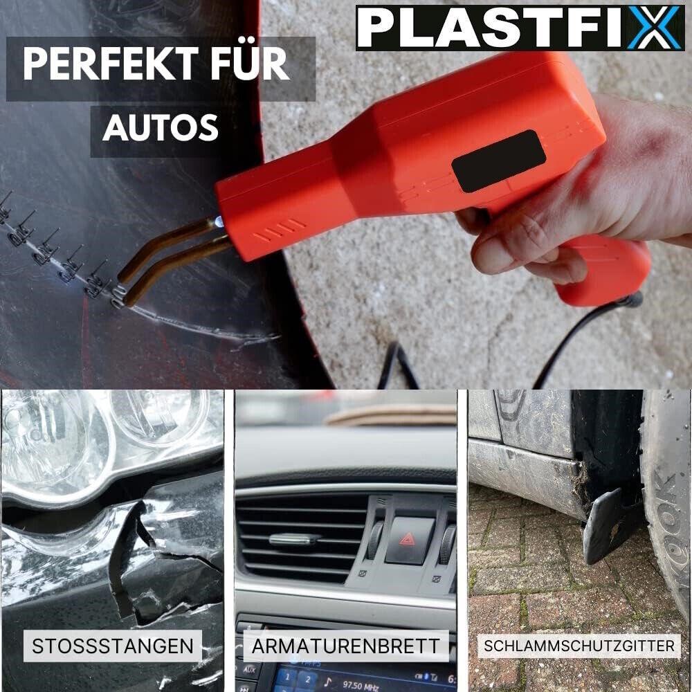 PLASTFIX Kunststoff Schweißgerät Set Plastik Reparatur Auto schweißen Klammern