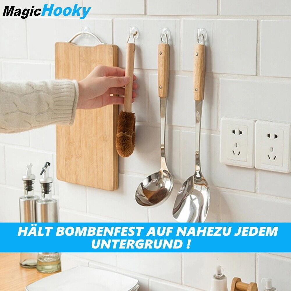 MagicHooky Magische Haken Wunderhaken Das Original wiederverwendbar [6er Set]