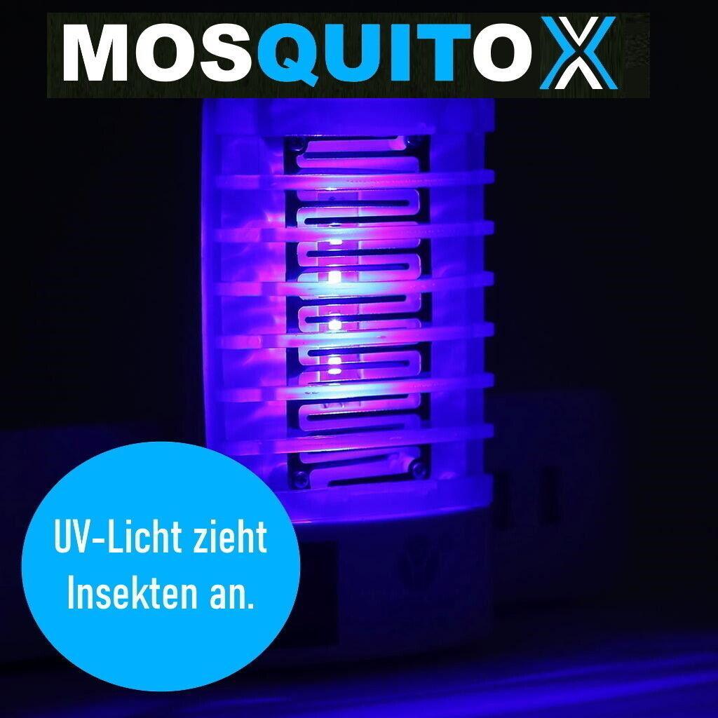 MosQuitox Insektenstecker UV Insektenvernichter Mückenstecker Fliegenfalle DE.