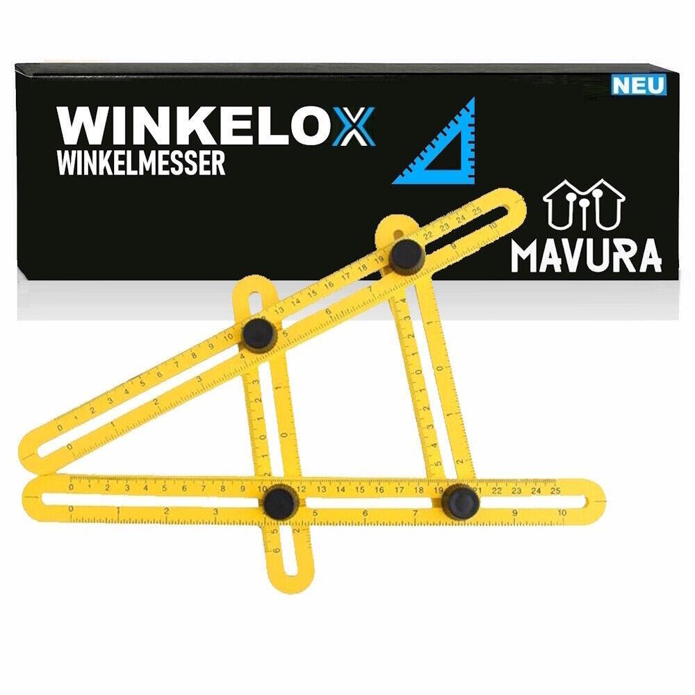 WINKELOX Winkelschablone Winkelmesser Winkelschmiege Winkelmessgerät
