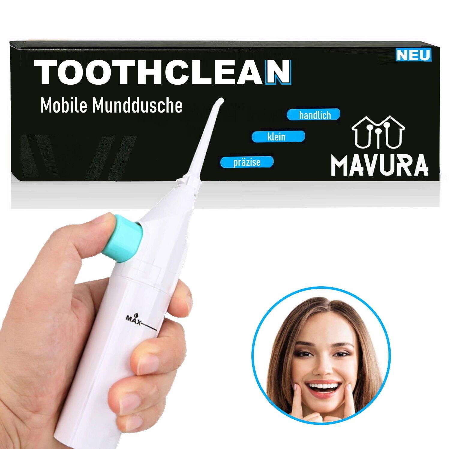 TOOTHCLEAN Mobile Munddusche Tragbare Reise Munddusche Sanfte Reinigung kabellos