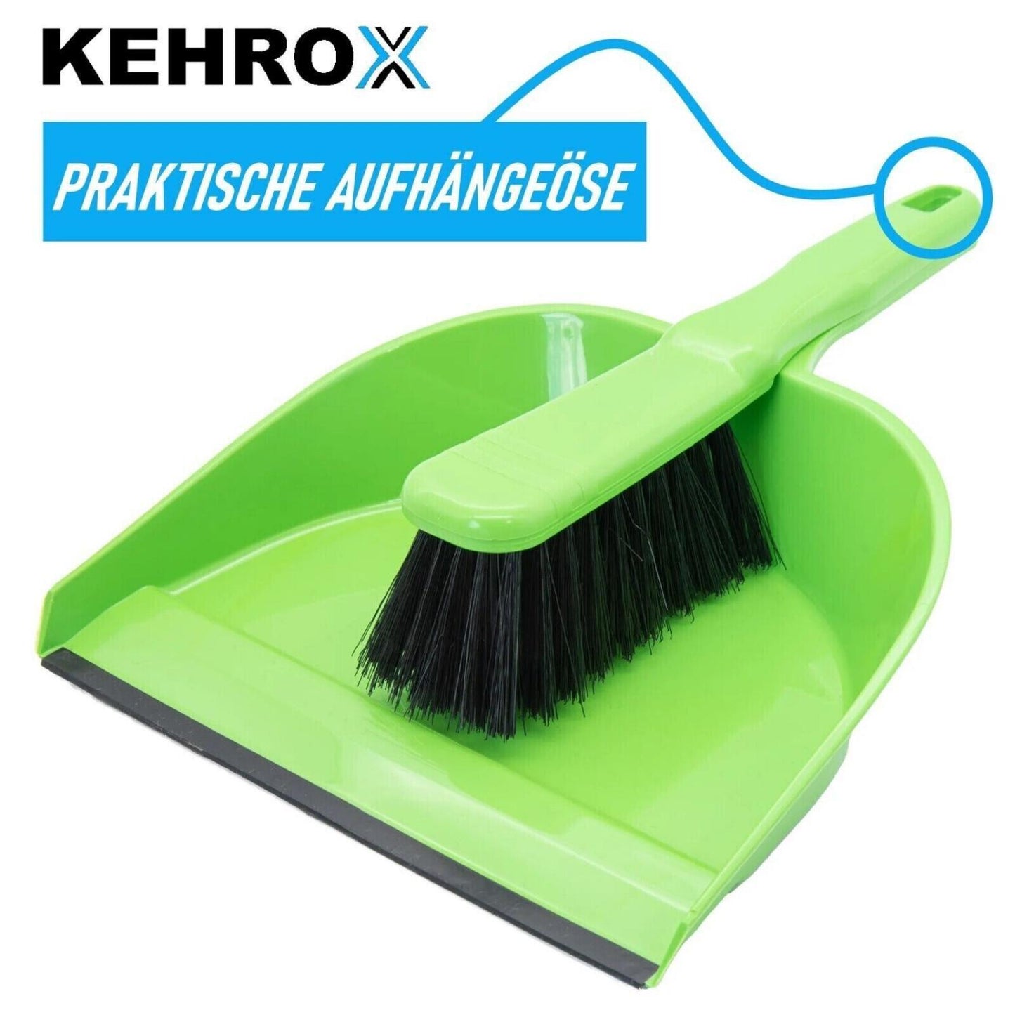 KEHROX Kehrgarnitur Kehrschaufel Handfeger Handbesen Kehrset Handkehrset 2er Set