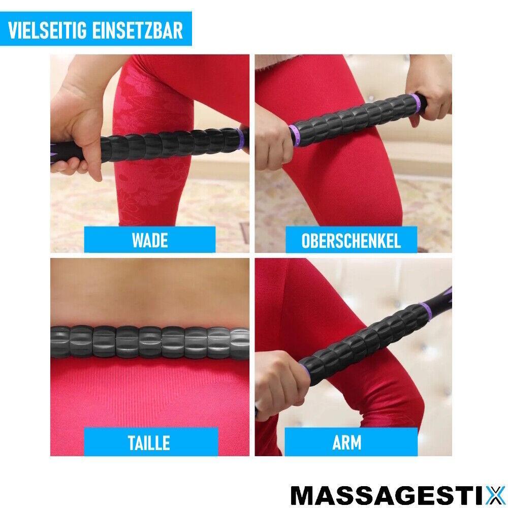 MASSAGESTIX Massageroller Muskelroller Faszienroller Faszienstick Faszienstab