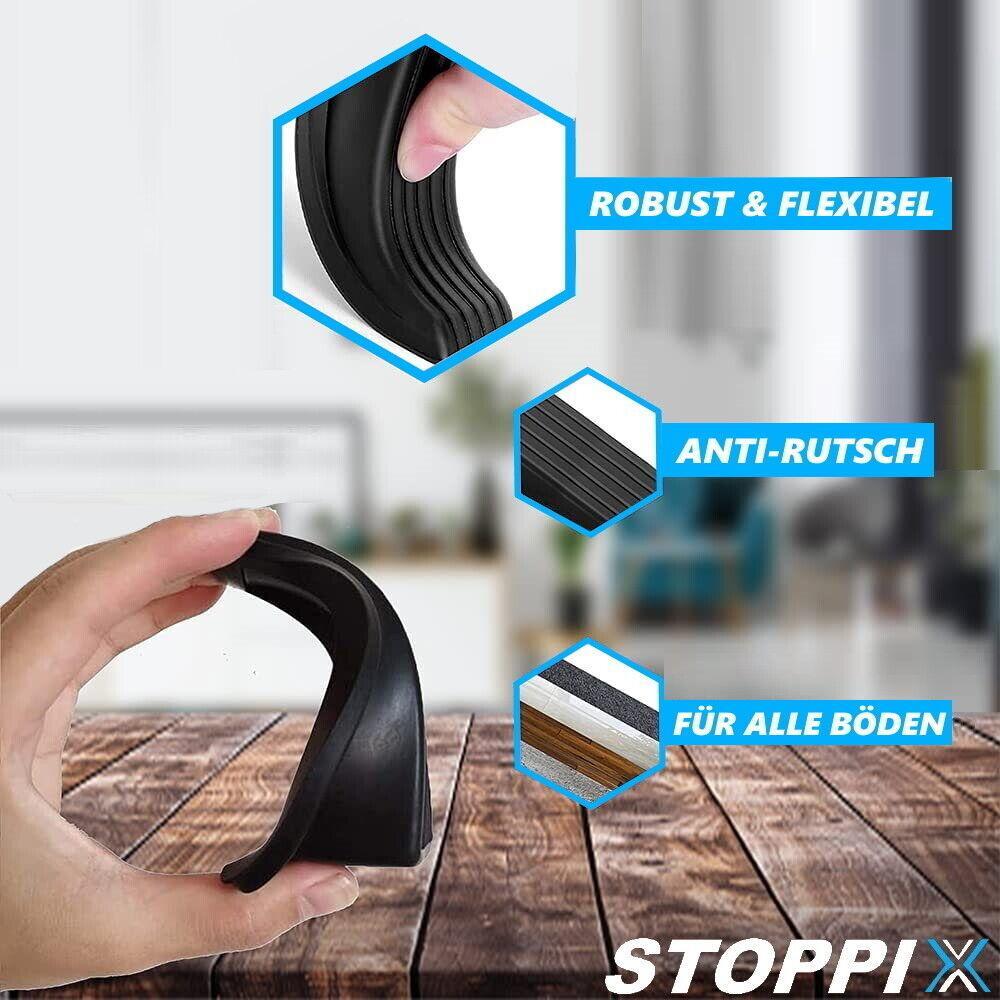 STOPPIX Türstopper Türkeil Gummikeil Fensterstopper Fensterkeil rutschfest [4er]