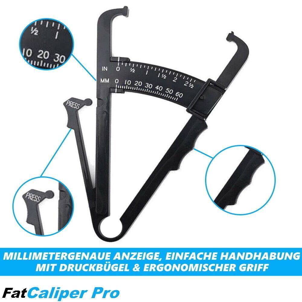 FatCaliperPro Körperfettmessgerät Fettzange Körperfettzange Fettmesser Online