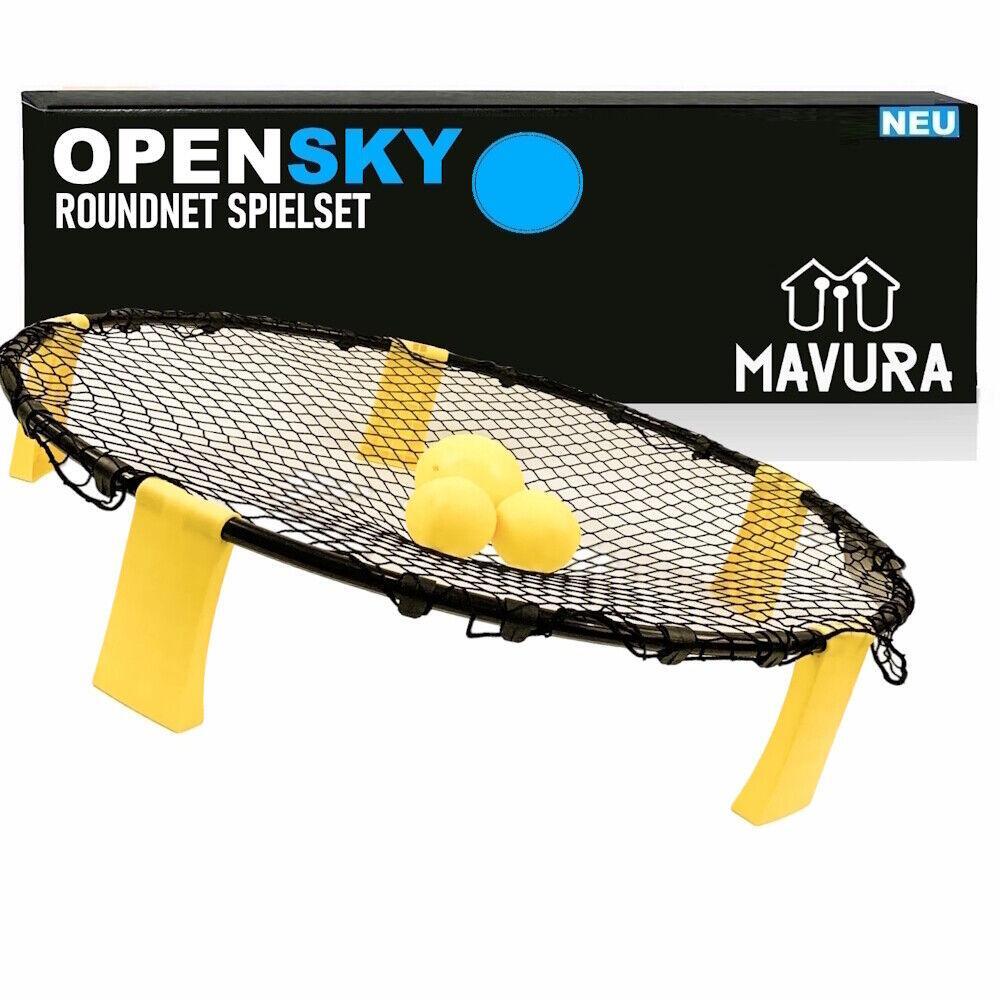 OPENSKY Roundnet Outdoor Ballspiel Spielset Park Garten Strand 3 Bälle & Pumpe