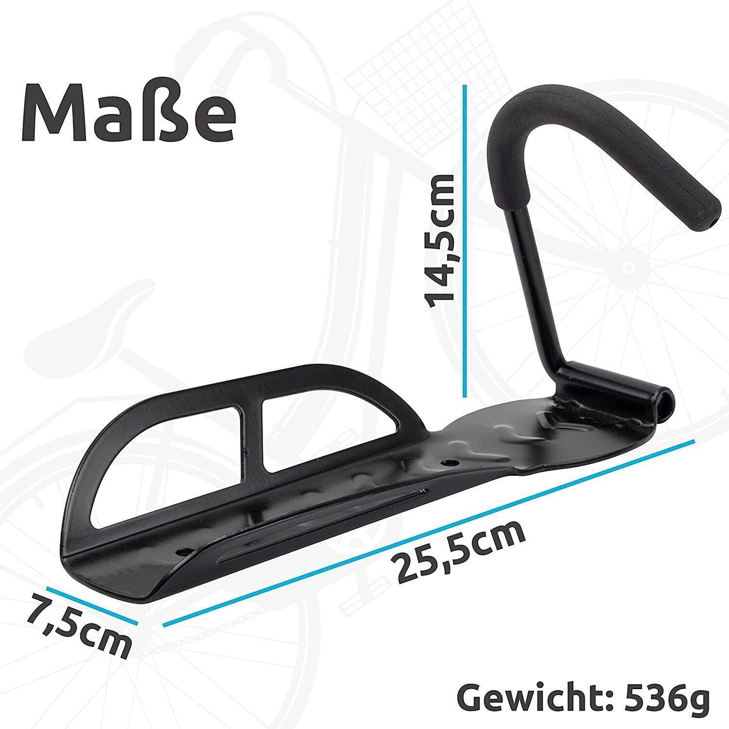 MAVURA Fahrrad Wandhalter Fahrradhaken Radhalter Fahrradaufhängung Wandhalterung