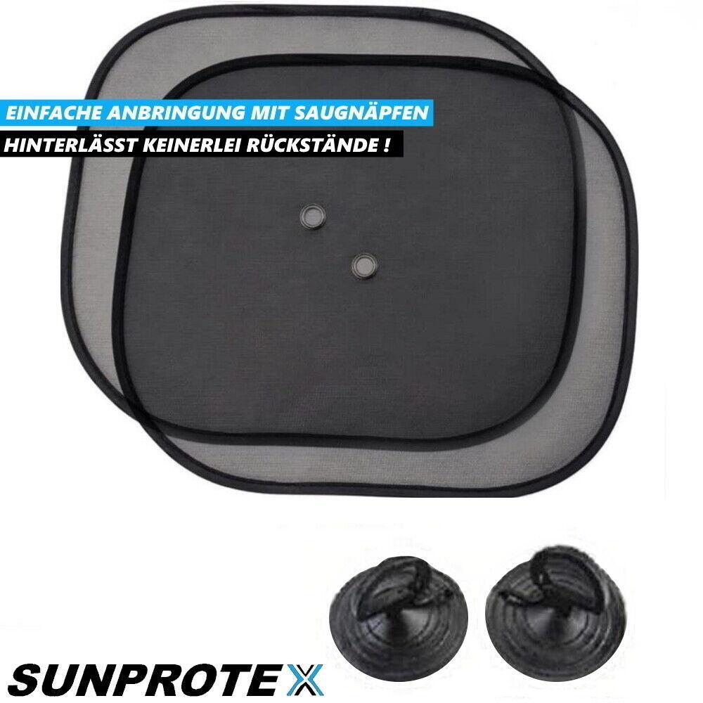 SUNPROTEX 2 x Sonnenschutz Sonnenblende Universal Seitenscheiben Baby UV Schutz