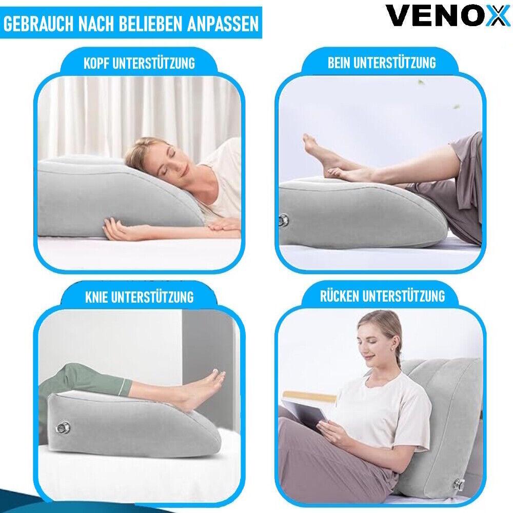 VENOX Venenkissen Beinkissen Lagerungskissen Keilkissen Beinerhöhung aufblasbar