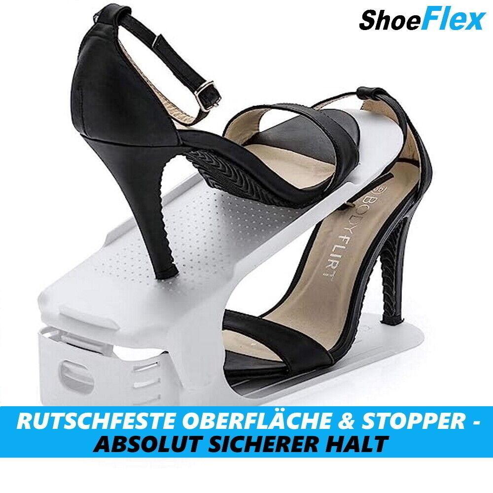 SHOEFLEX Schuhstapler Schuh Organizer Schuhhalter für Schuhschrank Schuhordner