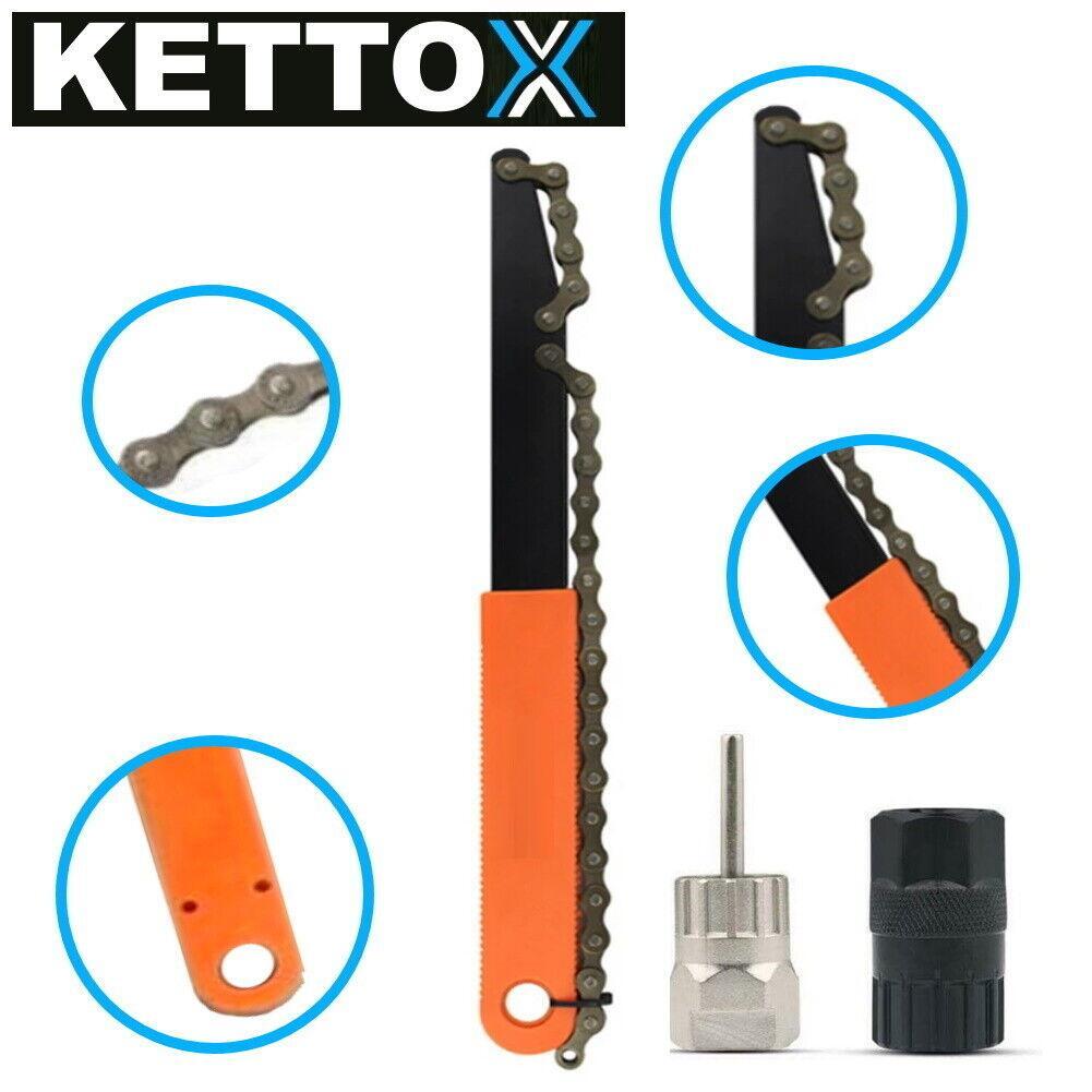 KETTOX Kettenpeitsche Zahnkranz Abzieher Set Schraubkranz Kassettenabzieher