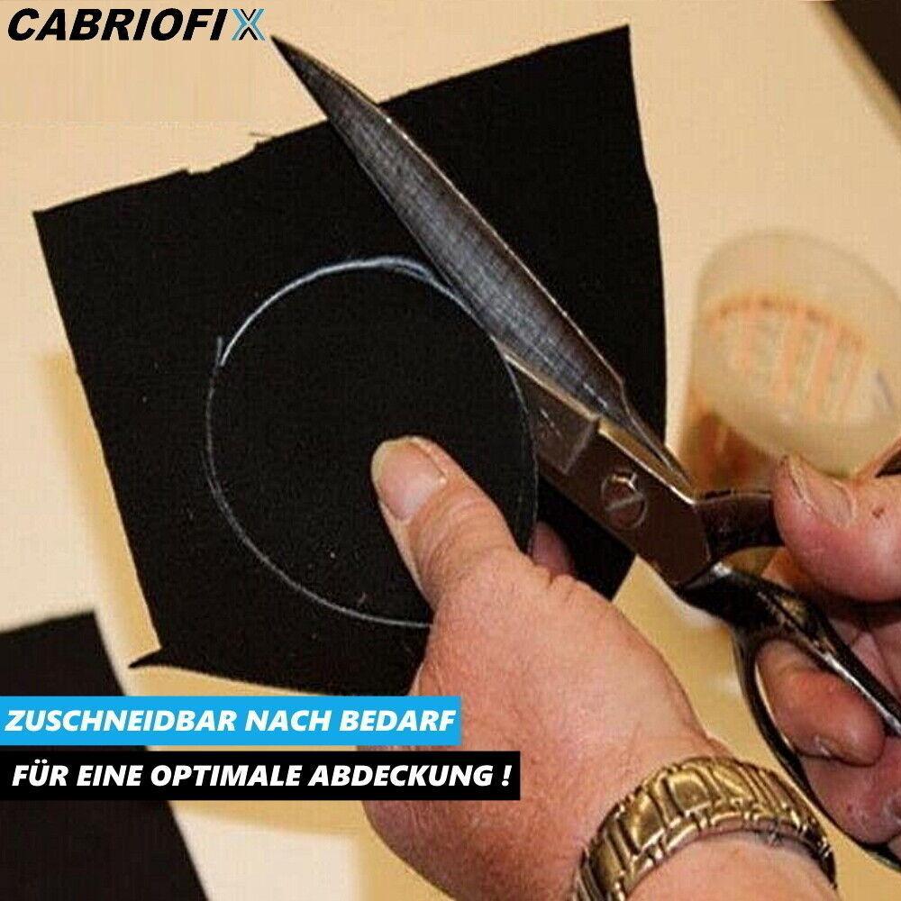 CABRIOFIX Cabrio Dach Reparatur Set Verdeck selbstklebend alle Marken 2xSchwarz