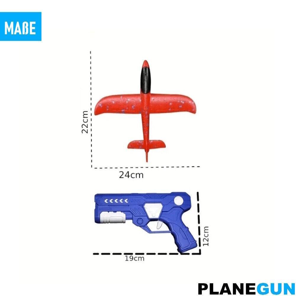 PLANEGUN Flugzeug Katapult Pistole Flugzeugwerfer Styropor Wurfgleiter Launcher