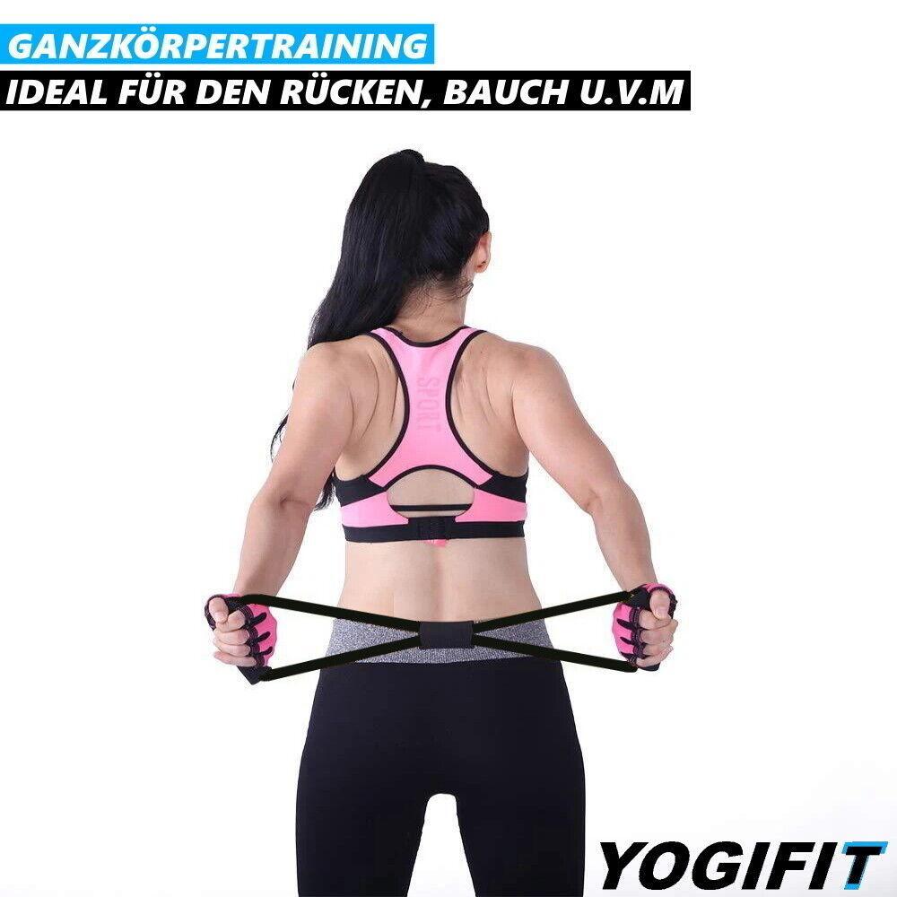 YOGIFIT Trainingsband Fitnessband Yoga Widerstand Expander Gymnastikband