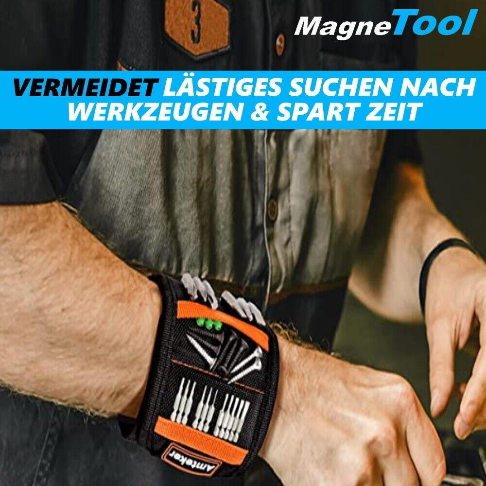 MagneTool Werkzeug Armband Magnetisches Armband 15 starke Magnete Magnetarmband