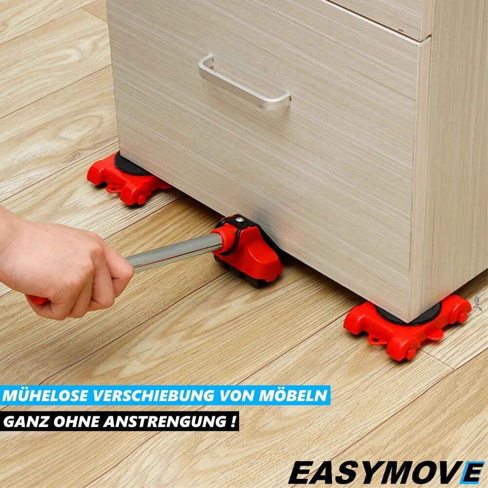 EASYMOVE Möbelheber Transportroller Möbelroller Set zum Verschieben von Möbeln