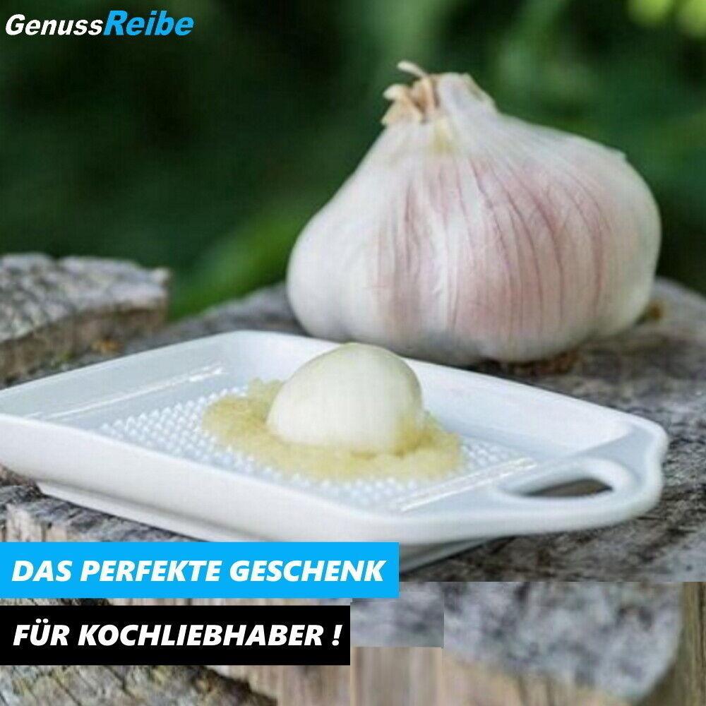 GenussReibe Keramik Ingwerreibe Kurkuma Muskat Knoblauch Parmesan Reibeteller