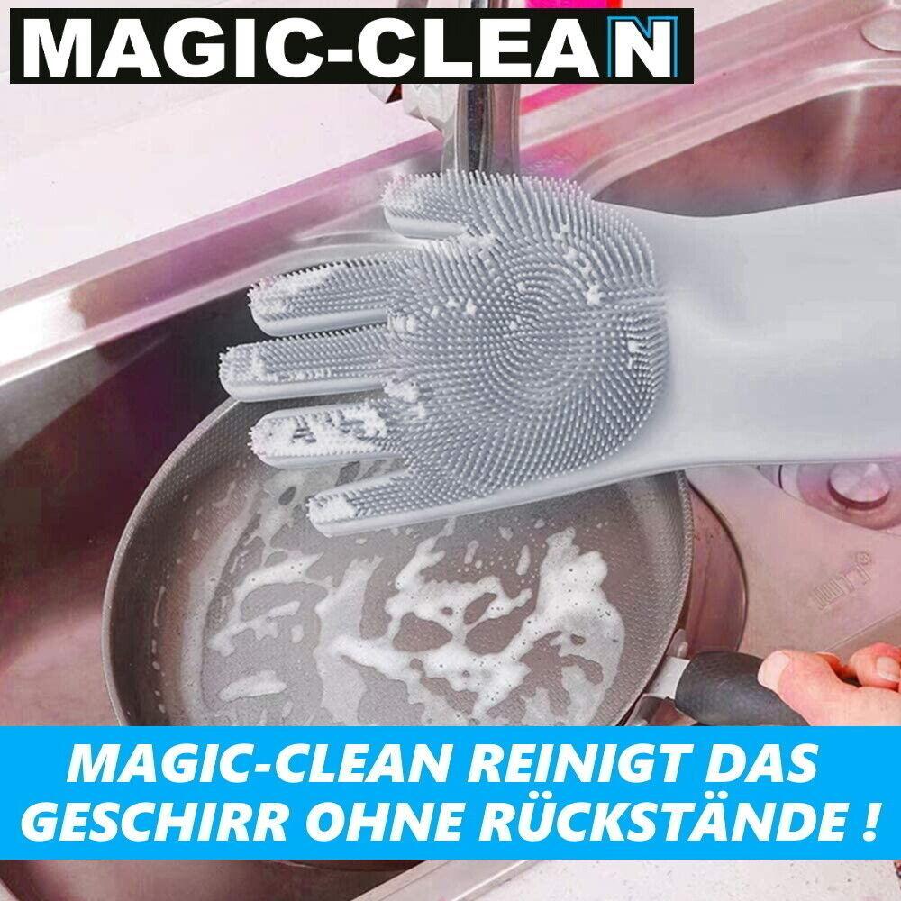 MAGIC-CLEAN Magische Silikon Handschuhe Geschirrspülen Geschirrspülhandschuhe