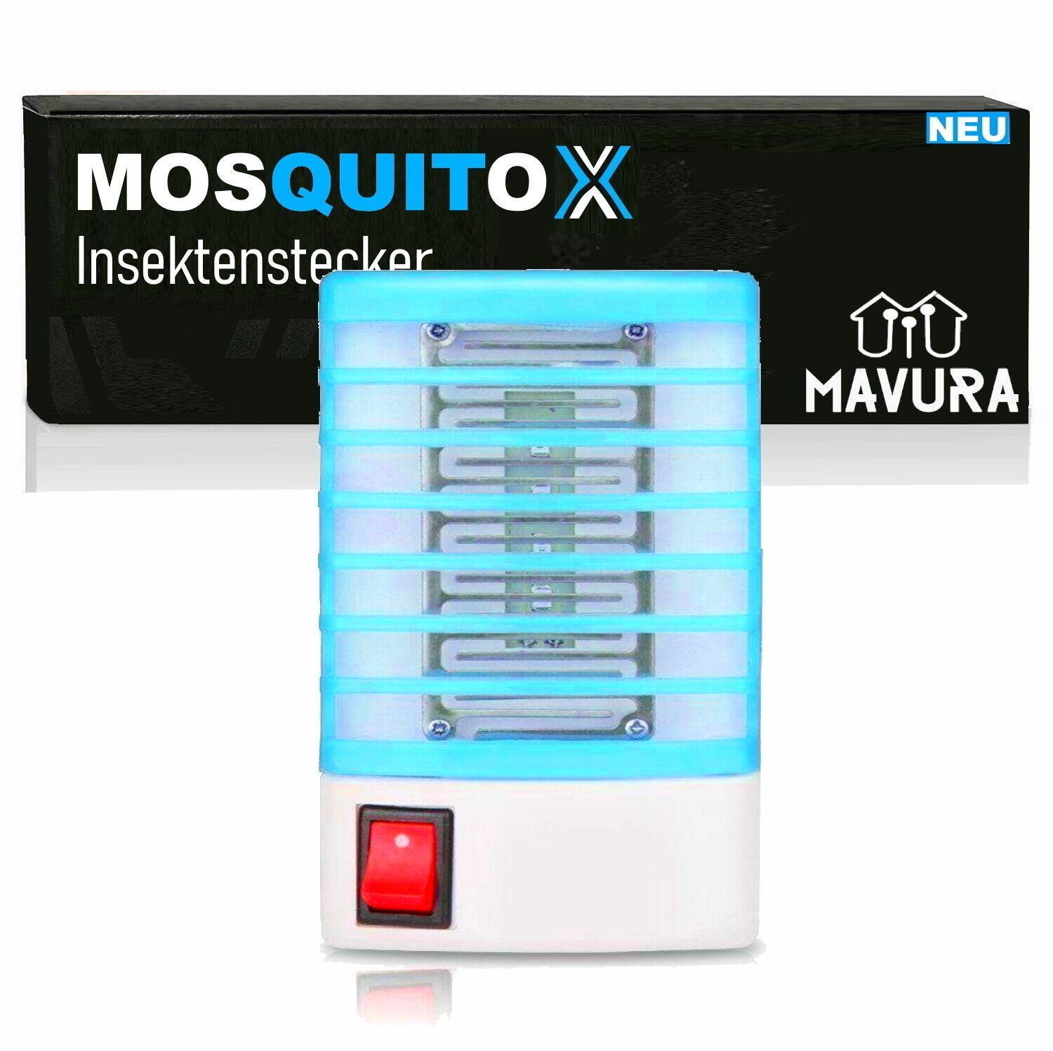 MosQuitox Insektenstecker UV Insektenvernichter Mückenstecker Fliegenfalle DE.
