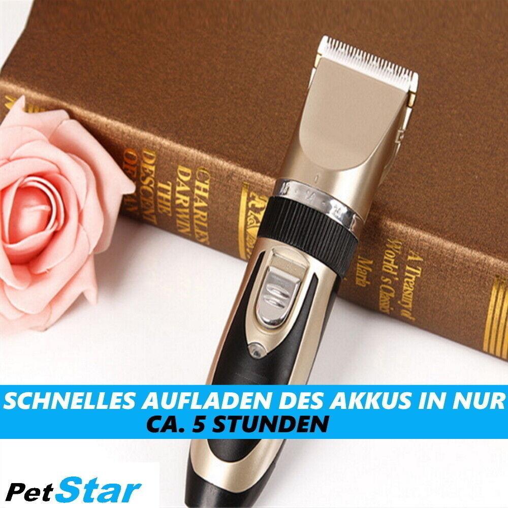 PetStar Premium Profi Tierhaarschneider Akku Hund Katze Rasierer Schermaschine