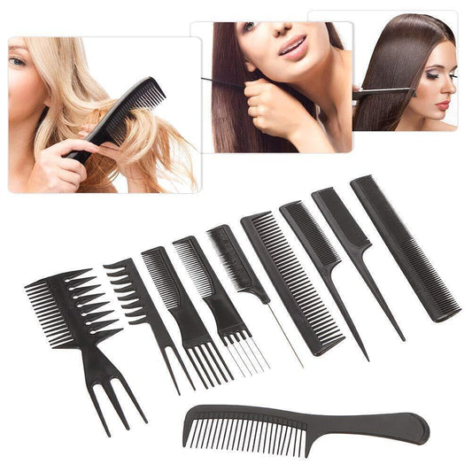 MAVURA Carbon Kamm Haarkamm Frisierkämme Profi Haar Styling Kämme [10er Set]