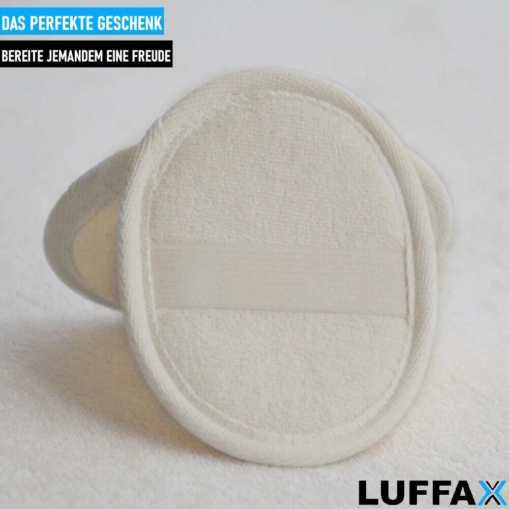 LUFFAX Luffa Schwamm Massagehandschuh Luffahandschuh Wellness Peeling Handschuh