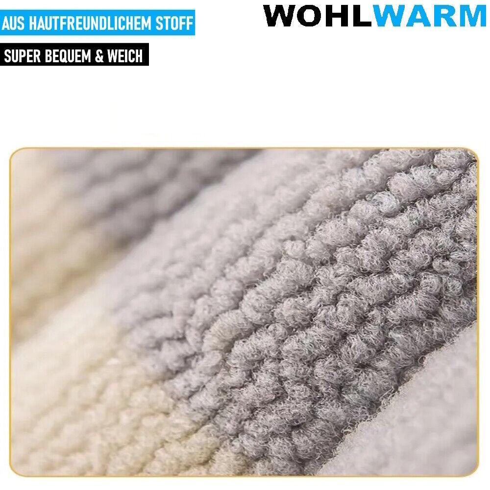 WOHLWARM WC-Sitzbezug Toilettensitzbezug Toilettenauflage Wärmer weich waschbar
