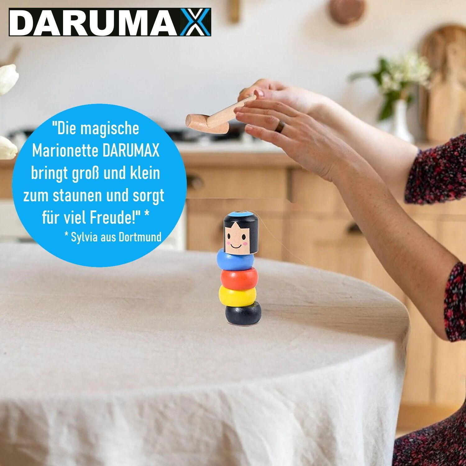 DARUMAX Magische Holzmarionette Unzerbrechliches Holzspielzeug Puppe Zaubertrick