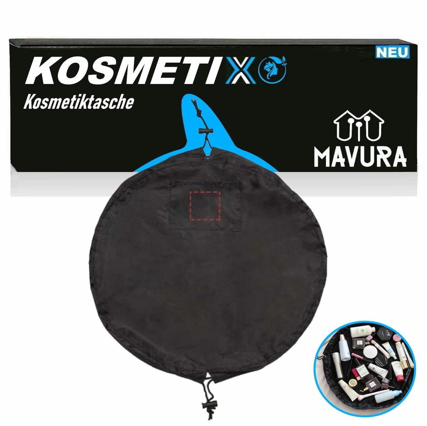 KOSMETIX Kulturtasche Kosmetiktasche Schminktasche MakeUp Tasche Kulturbeutel