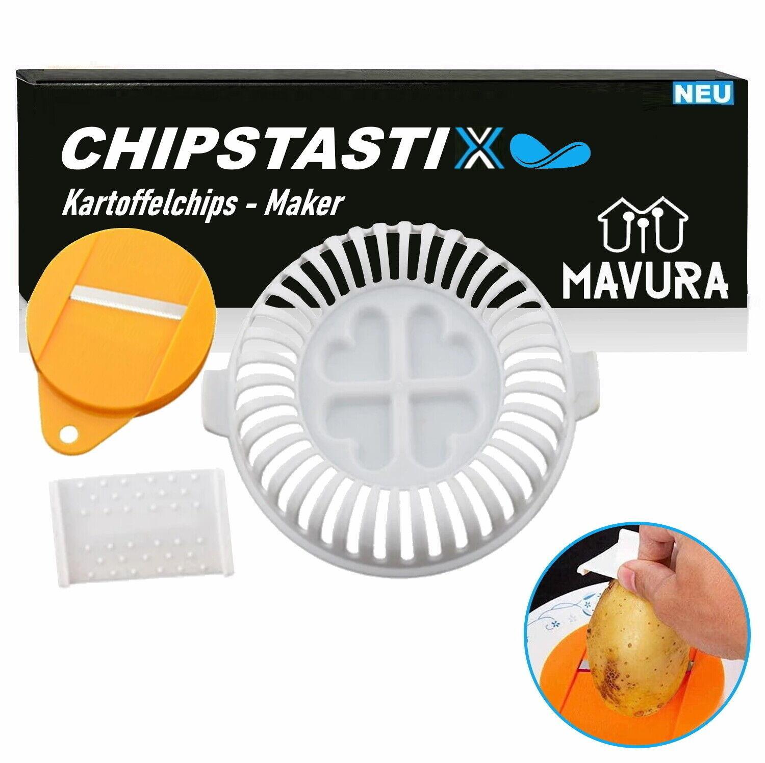 CHIPSTASTIX Kartoffelchips Maker Chips Röster DIY Form Chipsmaker für Mikrowelle