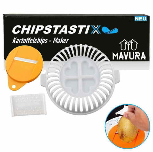 CHIPSTASTIX Kartoffelchips Maker Chips Röster DIY Form Chipsmaker für Mikrowelle