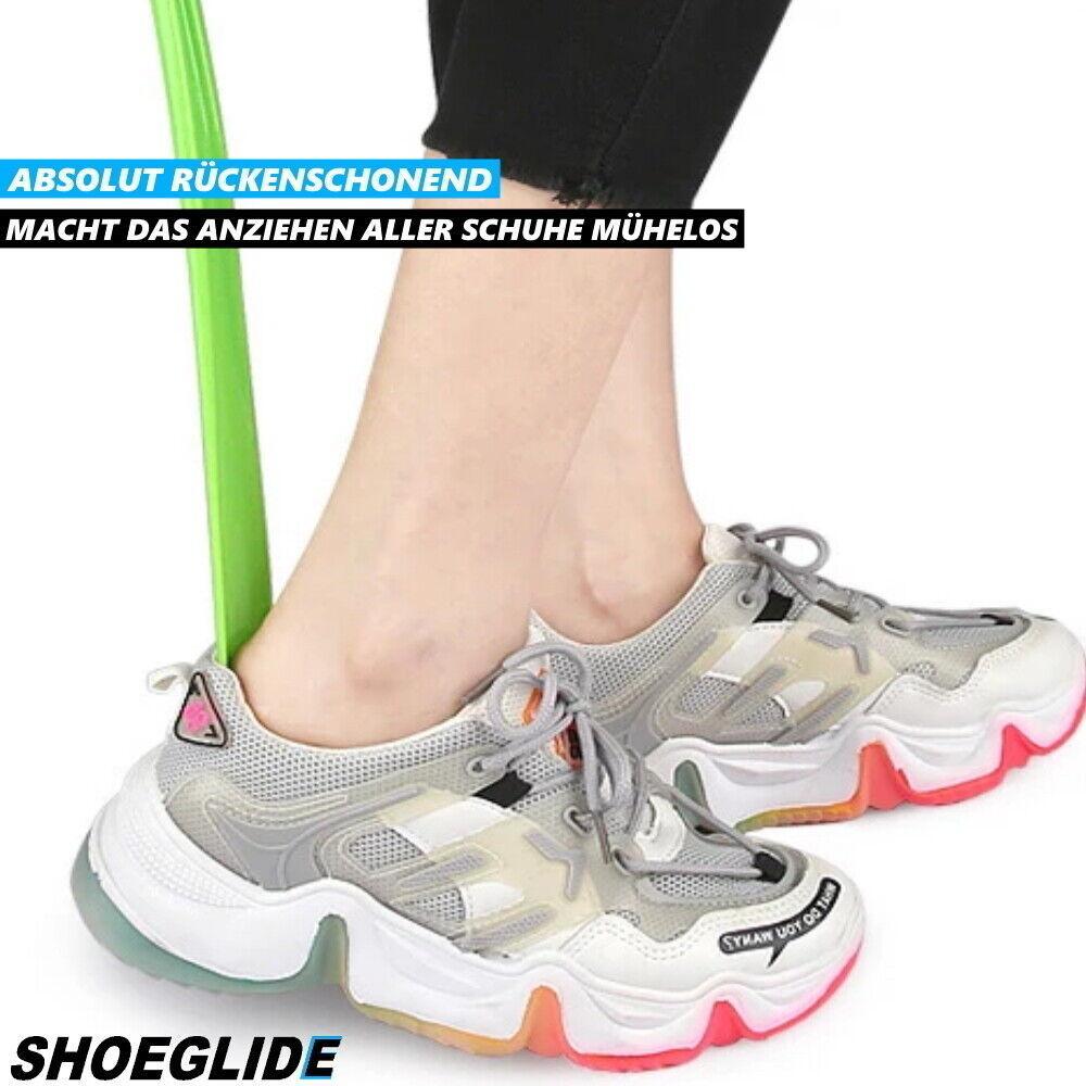 SHOEGLIDE 2x Schuhlöffel Schuhanzieher stabil extra lang Schuhanziehhilfe 45cm