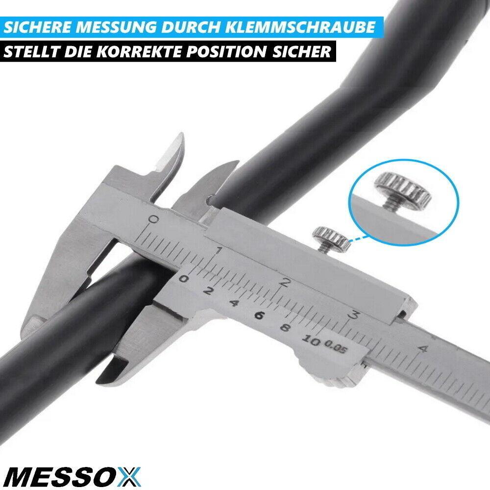 MESSOX Messschieber Schieblehre Edelstahl Messschieblehre Metall Analog