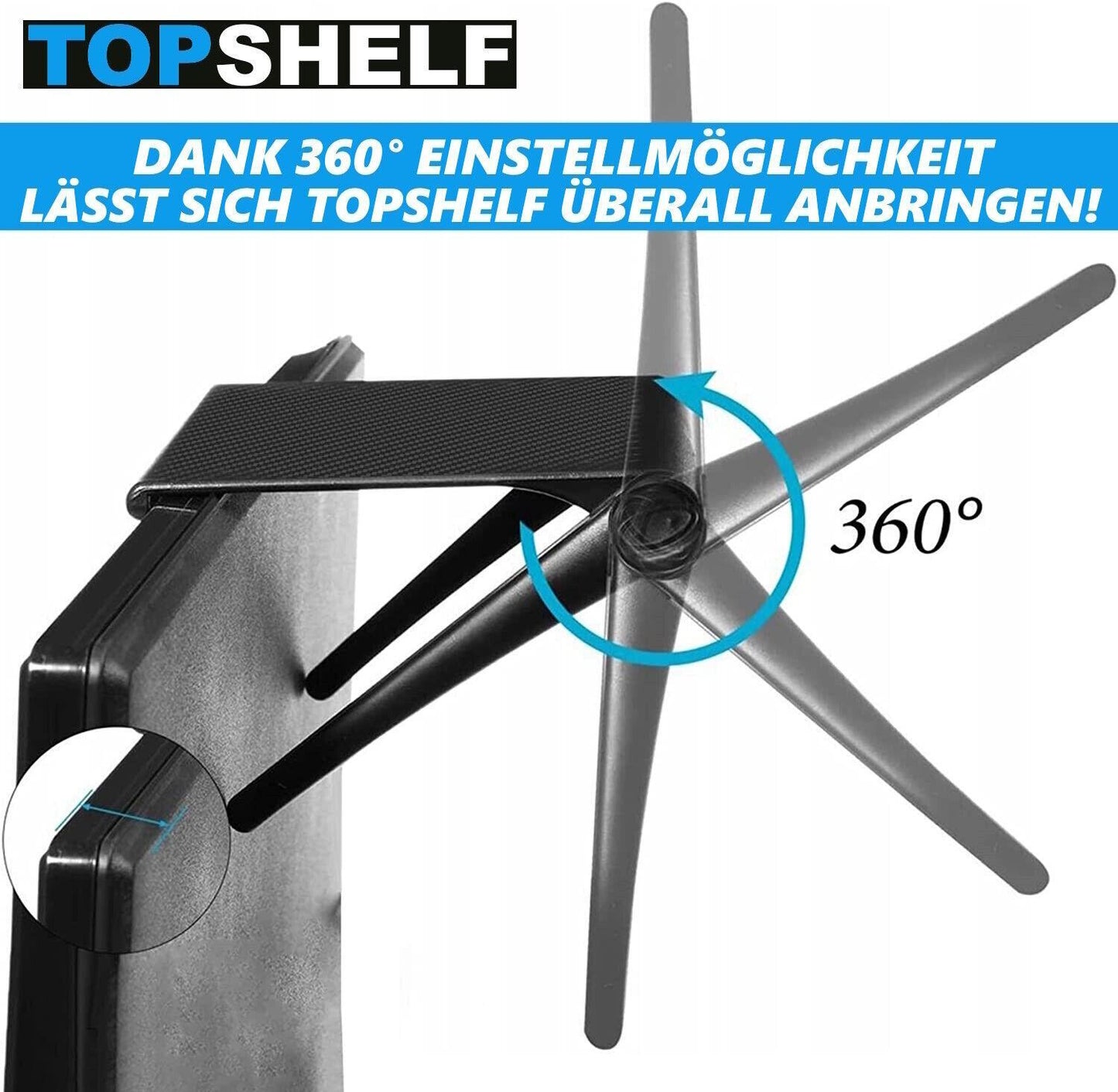 TOPSHELF Universal Bildschirmregal Bildschirmablage Ablage Regal Monitor PC TV